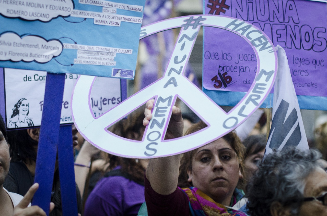 #NiUnaMenos: Imagen de la primera marcha. Buenos Aires, 2015. Foto: Pablo Caprarulo